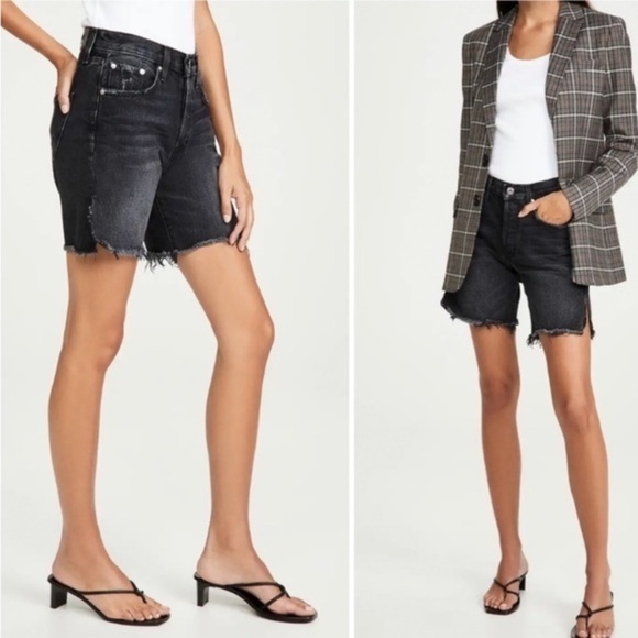 NWT EDWIN Cai 7” short w/vented hem, size 30 color irony, sold at Free People - Picture 1 of 8